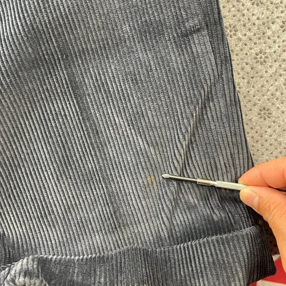 Brooks Brothers Elliot Pleated Corduroy Pants Mens 34x32 Cuffed French Fabric